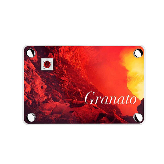 Granato Con Collana, Castone "Quadro"