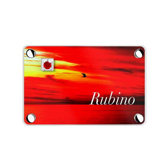 Rubino Con Collana, Castone "Quadro"
